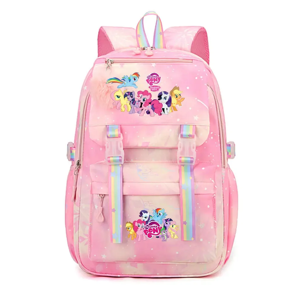 my little pony sac à dos imperméable de grande capacité pour femmes et filles, sac à dos léger pour l'école, sac à dos de voyage décontracté