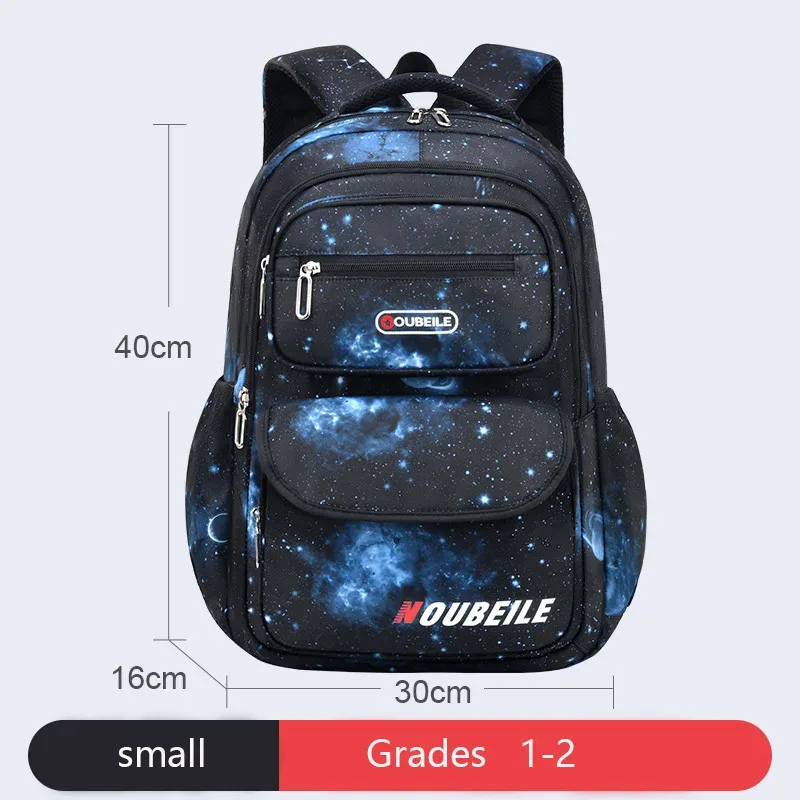 sac à dos pour adolescents, imprimé ciel étoilé, sac à bandoulière pour enfants, sac d'école étanche, sac à dos de sport et de voyage, plusieurs poches