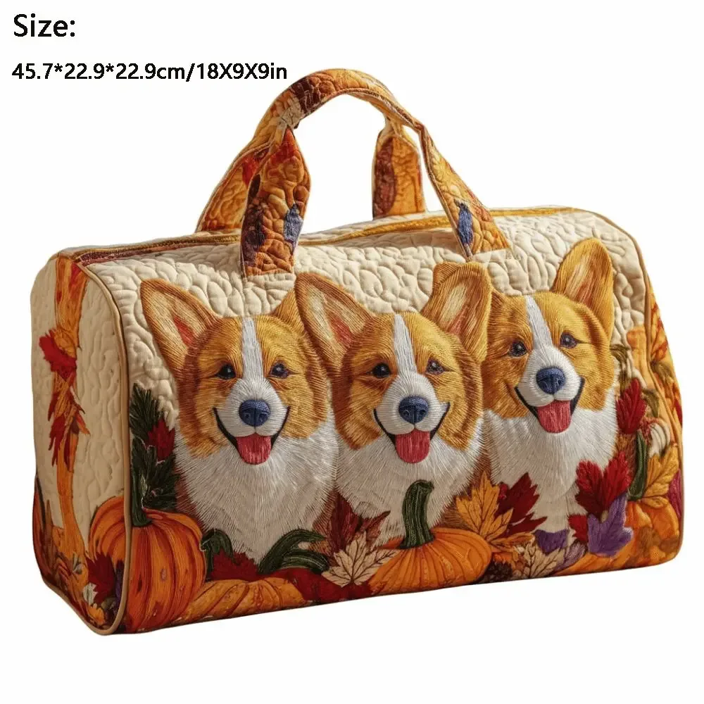 sac de voyage matelassé à bandoulière, matelassage 3d, grande capacité, sac à main pour courtes distances, sacs fourre-tout, motif animaux