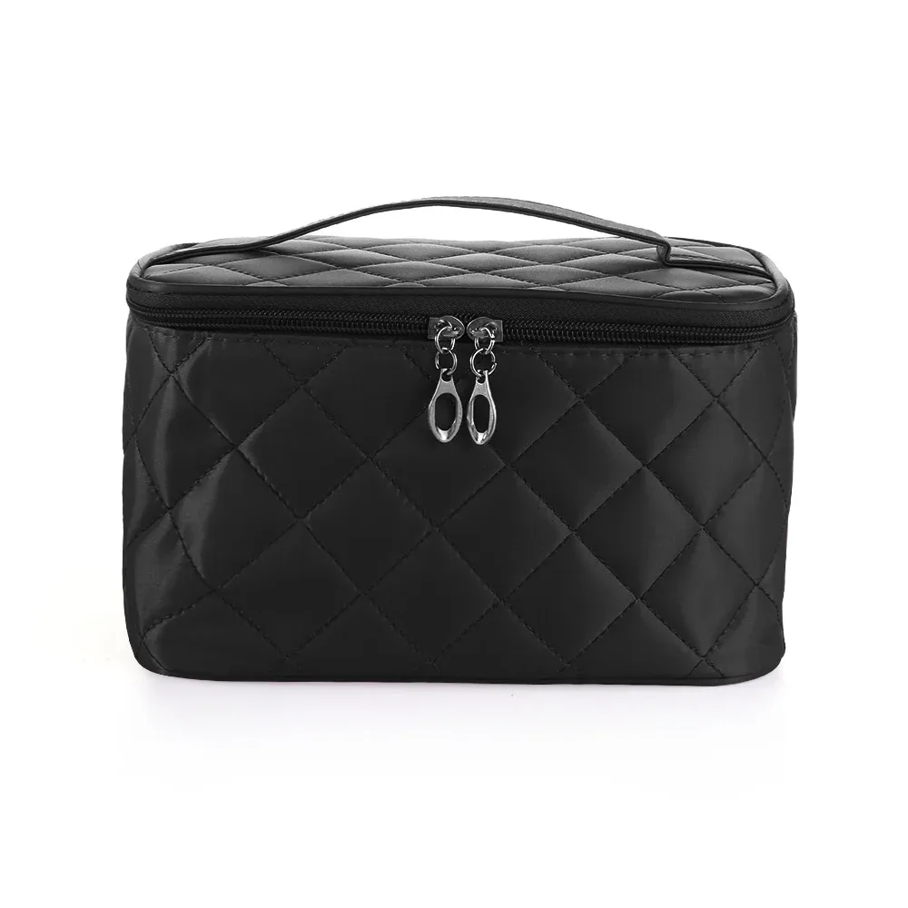 trousse à cosmétiques matelassurera de voyage pour femme, sac à main multifonctionnel, étuis à cosmétiques étanches, grande capacité
