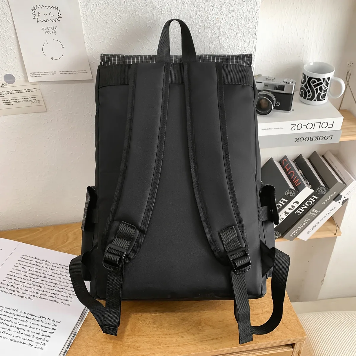 sac à dos unisexe tendance, tissu en nylon de haute qualité, sac pour ordinateur, grande capacité, sac d'école, sacs à main légers