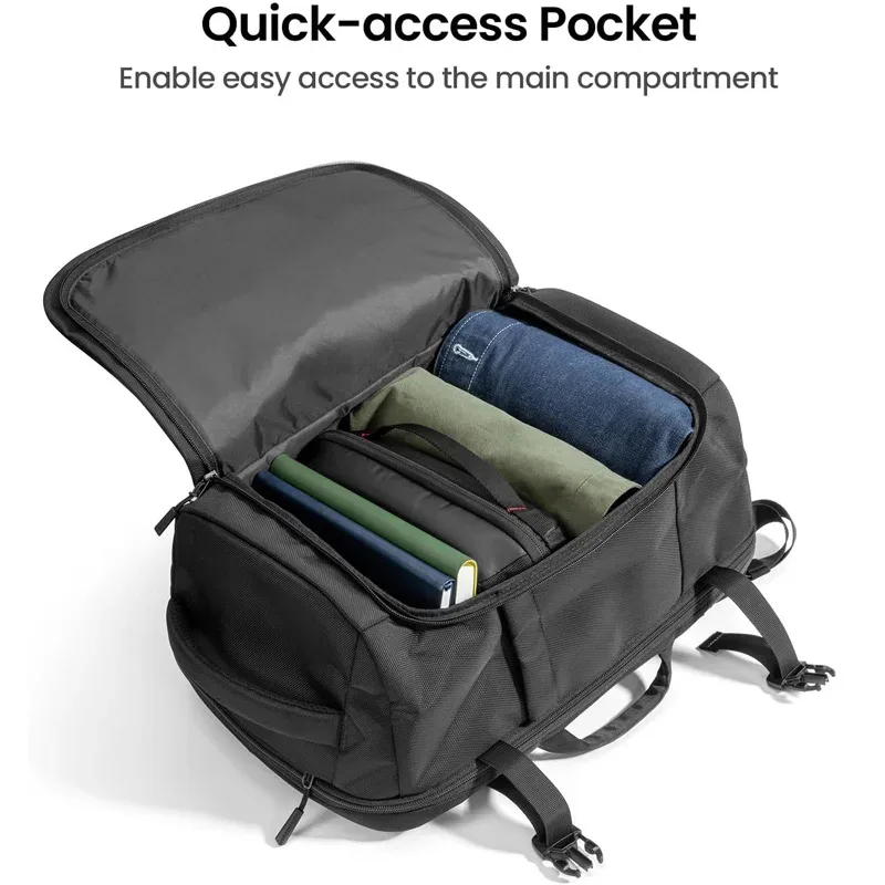 sac à dos de voyage 28l, imperméable et léger, sac à dos professionnel pour bagage à main, adapté aux voyages d'affaires de courte distance