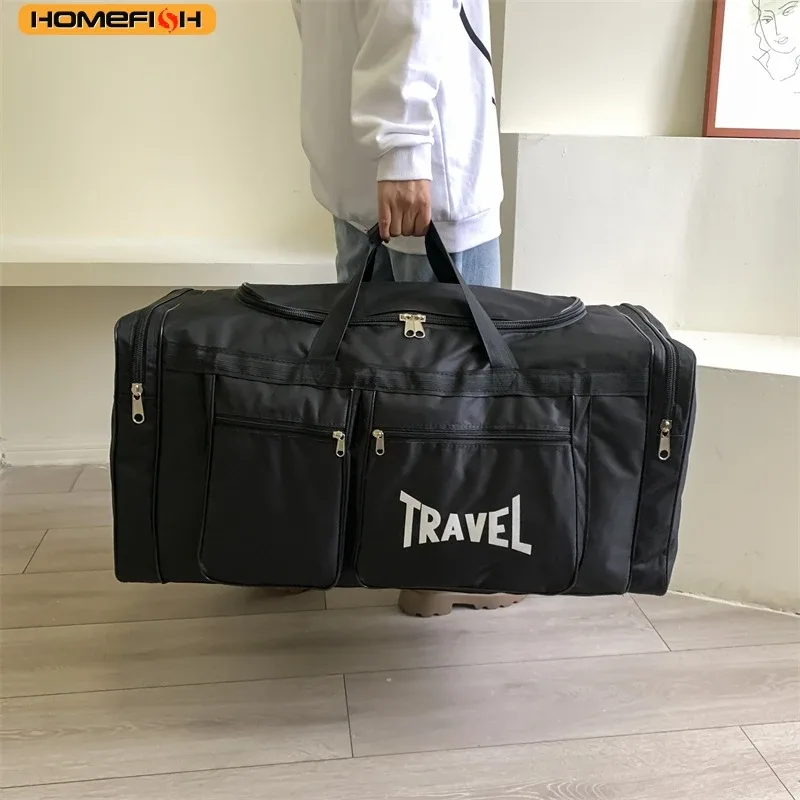 sac de voyage homefish pliable grande capacité, imperméable, pour affaires et sport, résistant à l'usure, sac de sport multifonction portable