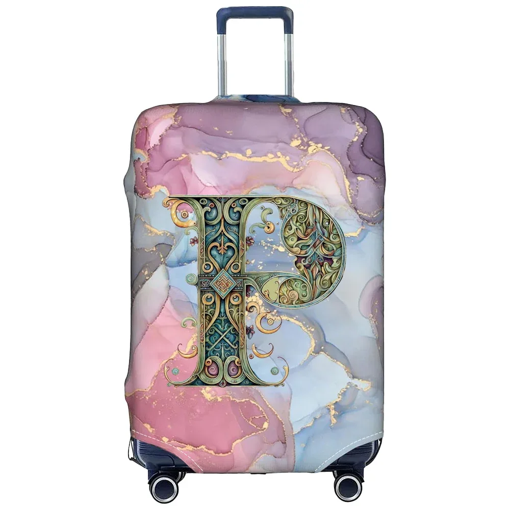 housse de protection pour bagages en tissu extensible, étui de protection pour valise série graphique, housse anti-poussière pour bagages, valise adaptée de 18 à 32 pouces