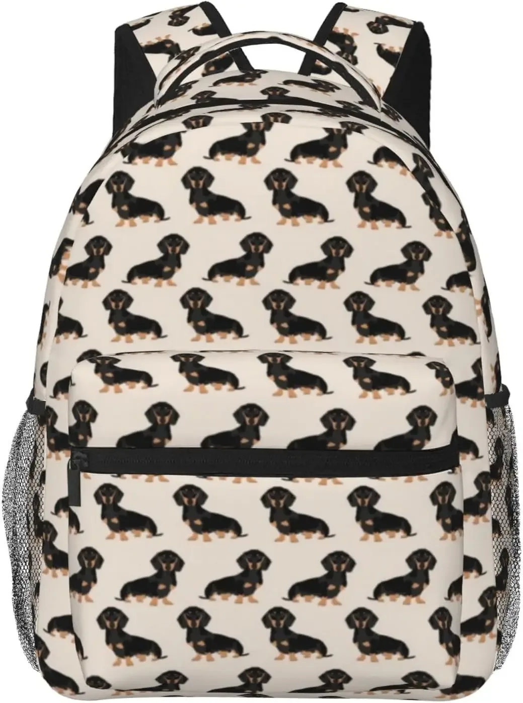 sac à dos en tissu doxie dachshund weiner pour chiens de compagnie, sacs à dos avec sangles initiées réglables pour le voyage, mode wiener