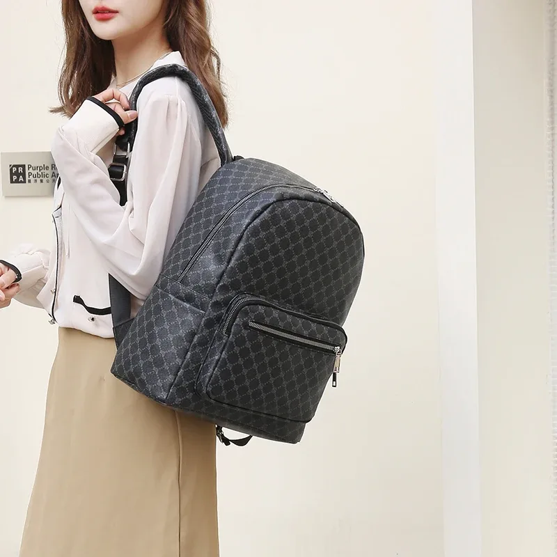 sacs à dos en cuir multifonctions pour femmes et hommes, sac à dos de luxe, designer mochila, initié à l'école