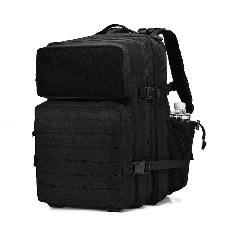 sac dos polyester noir poche ouverte fermeture éclair cadre externe compartiment informatique usage voyage extérieur