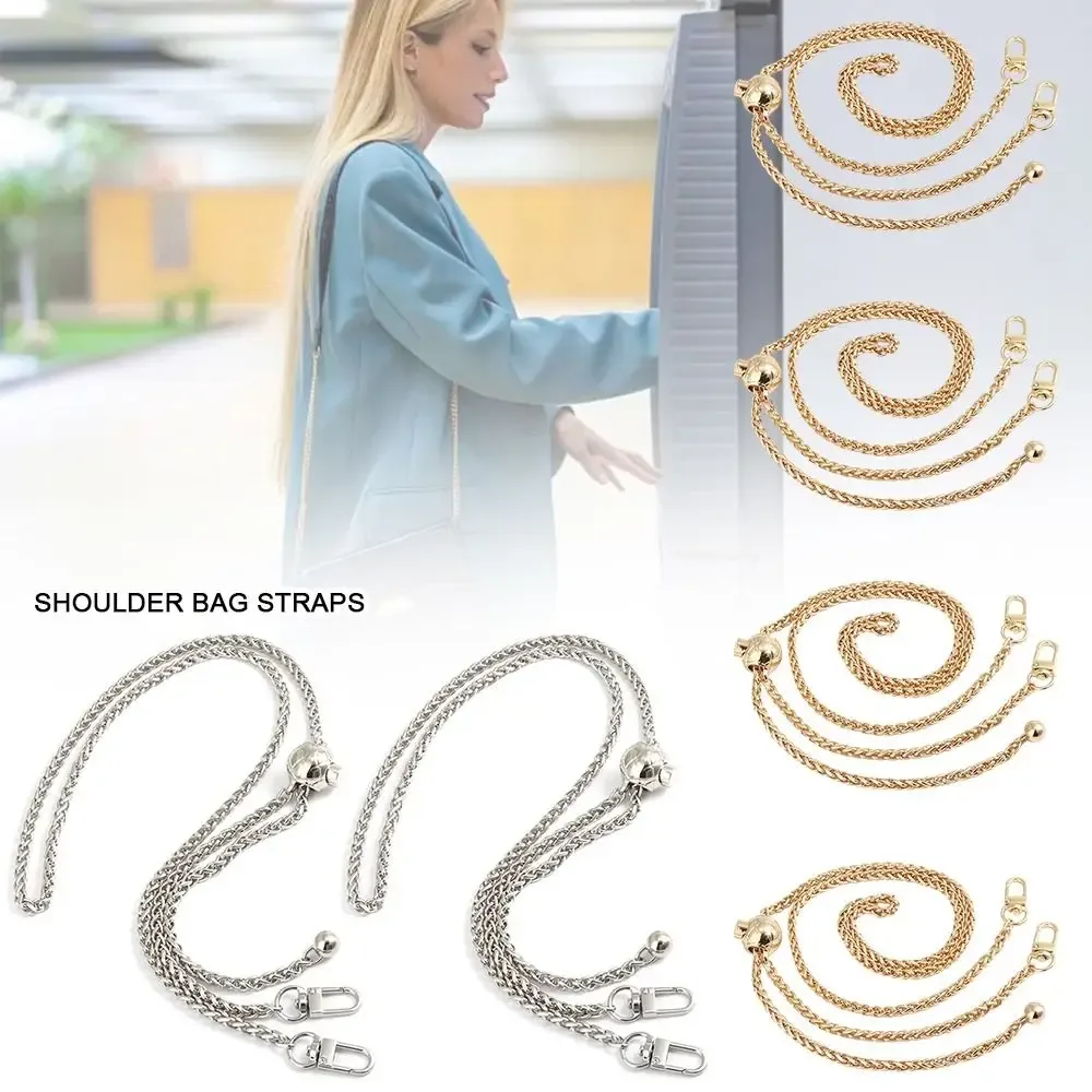 jostrap-poignée de remplacement en métal pour sac à main, bandoulière avec boule de longueur réglable, 120cm