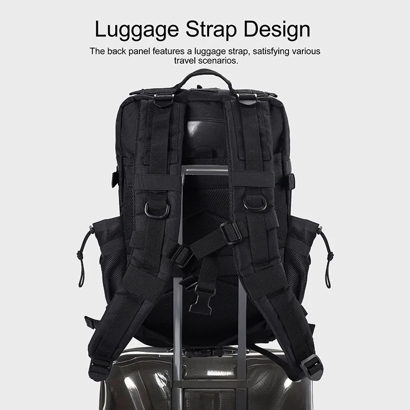 sac à dos tactique lhi 45l pour hommes, sac de sport pour athlètes, sac de voyage en plein air, randonnée, voyage d'affaires avec compartiment pour chaussures