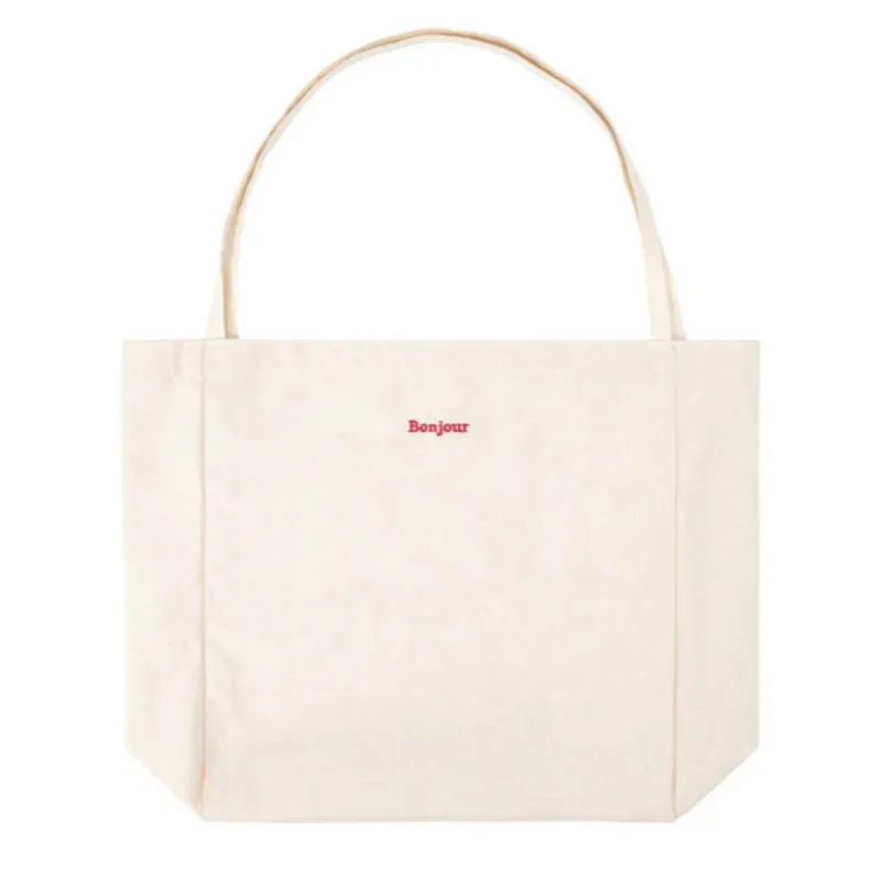sac à provisions réutilisable en toile de haute qualité, sac à main décontracté simple, sac fourre-tout pliant, sac à provisions portable, sac à main lancé, 03 utilisation