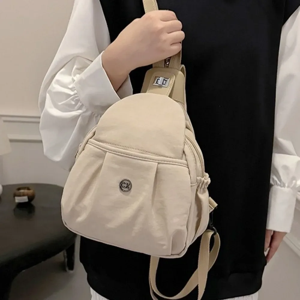 sac à dos polyvalent en nylon, sac à bandoulière étanche de grande capacité, sac de poitrine léger multifonctionnel, sac polochon