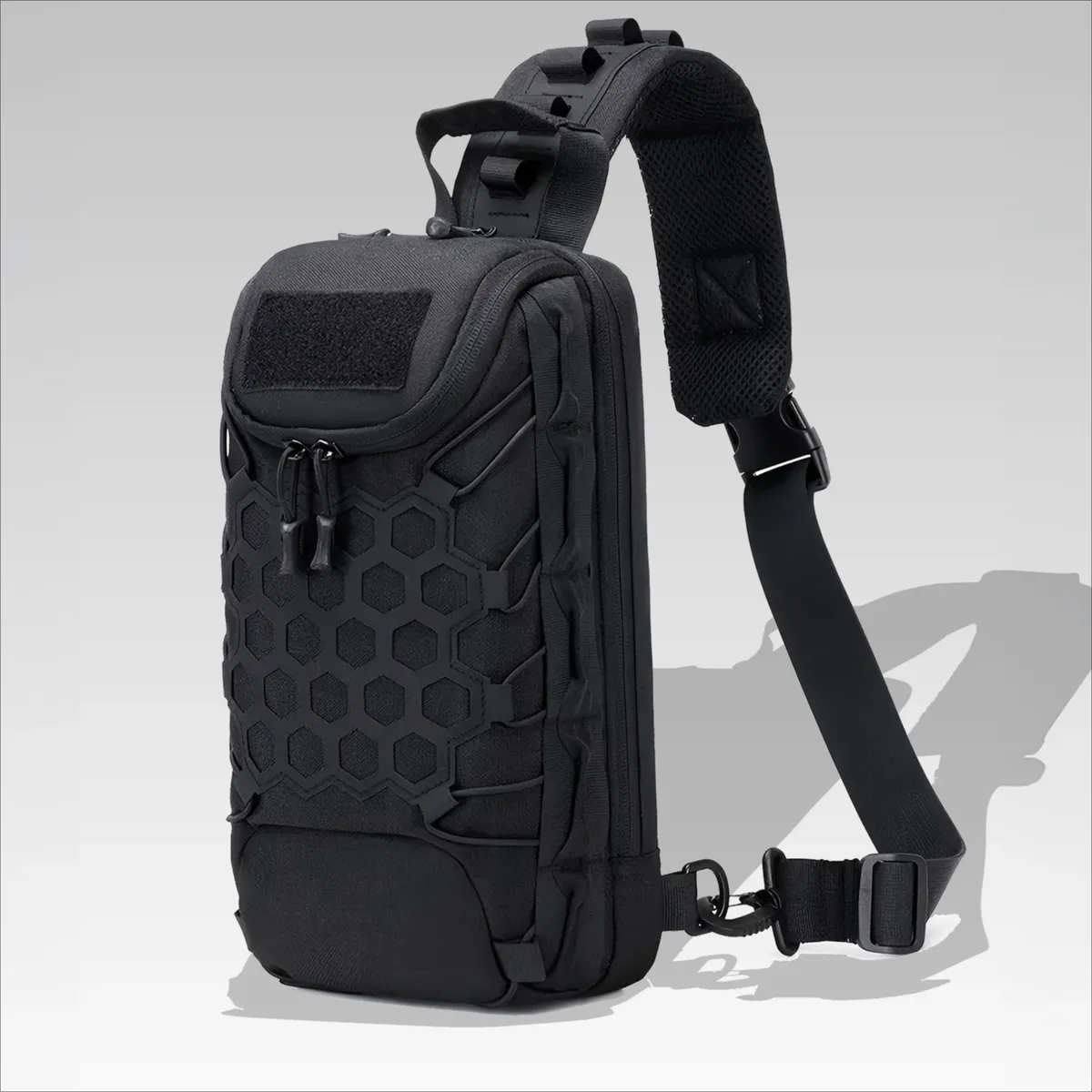 sac à dos tactique de poitrine pour l'extérieur, sac à bandoulière, sac tactique pour le transport quotidien, sac de poitrine pour les trajets quotidiens