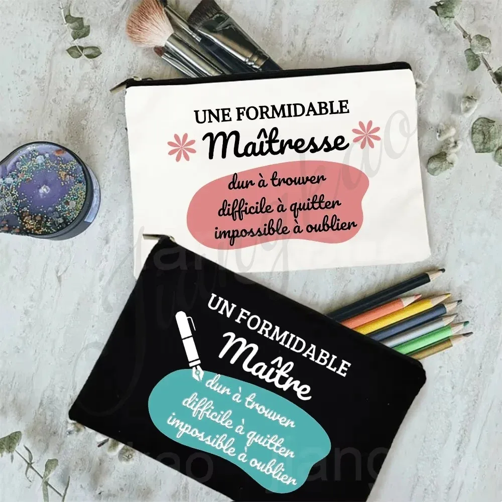 un merveilleux professeur difficile à trouver difficile à laisser impossible pour oublier un sac à crayons imprimé trousse de toilette de maquillage cadeau pour les enseignants