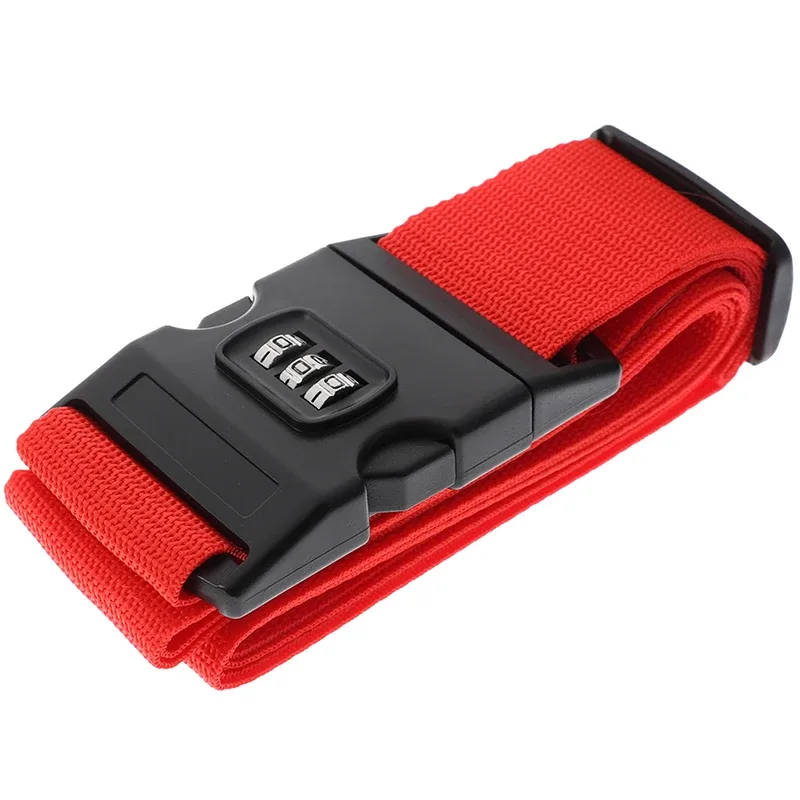 [nouveau] nouvelle sangle de bagage de voyage en nylon durable avec verrou de sécurité, 1 pièce