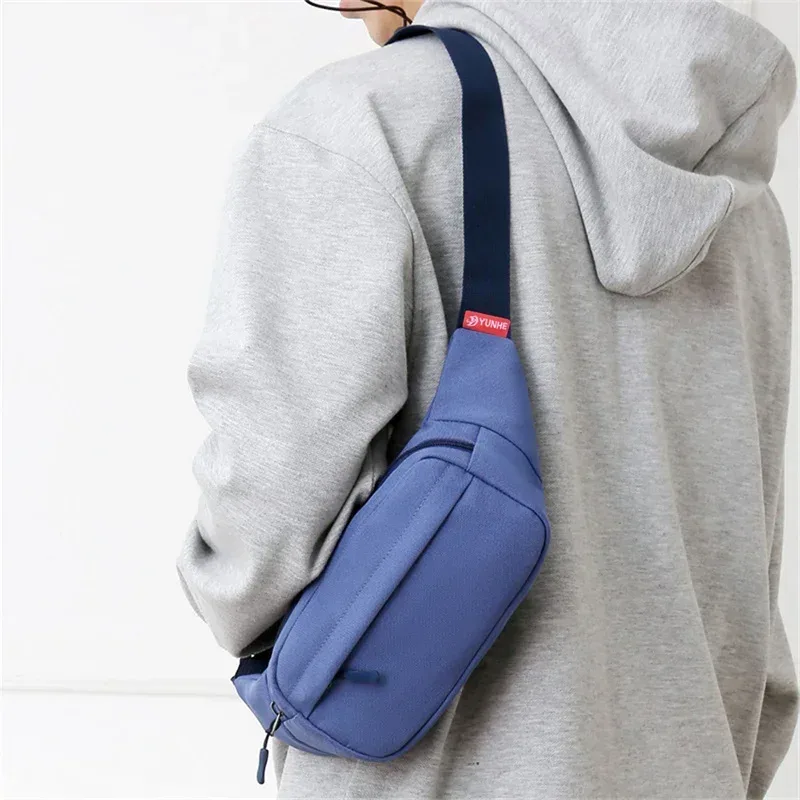 2025 hommes sport fanny pack mode téléphone femme poitrine sac unisexe taille sac femmes petite toile épaule décontracté sacs à bandoulière