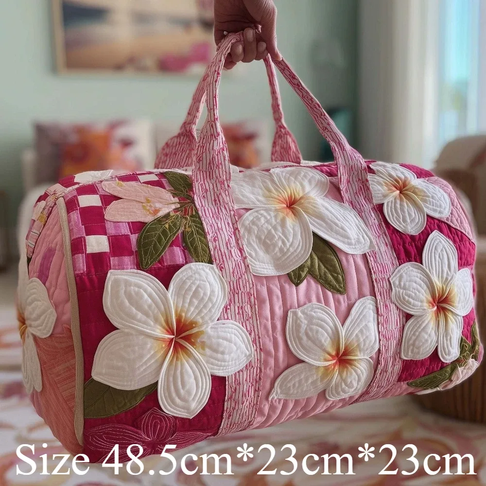sac fourre-tout matelassé à motif de livre imprimé en 3d, sac de voyage à motif floral en relief, sac de week-end vintage, sac de sport, sac de yoga, sac de voyage pour la nuit