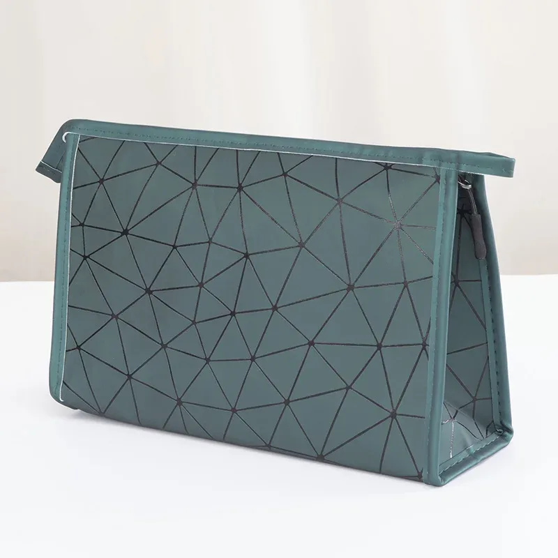 organisateur de rangement de cosmétiques portables coréens en pu, grand sac à cosmétiques de voyage, sacs de maquillage de toilette, sac à main étanche pour dames
