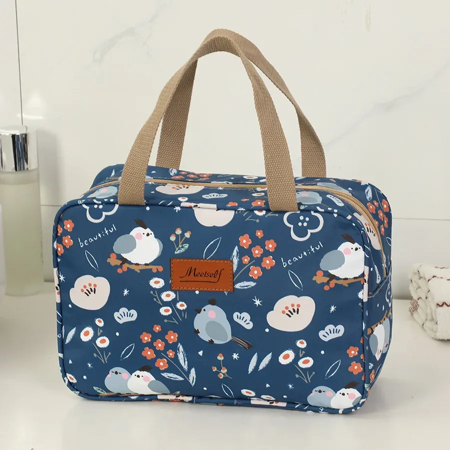 grande trousse de toilette portable de grande capacité, étanche, pour le voyage et les activités de plein air, pour articles de toilette et de douche