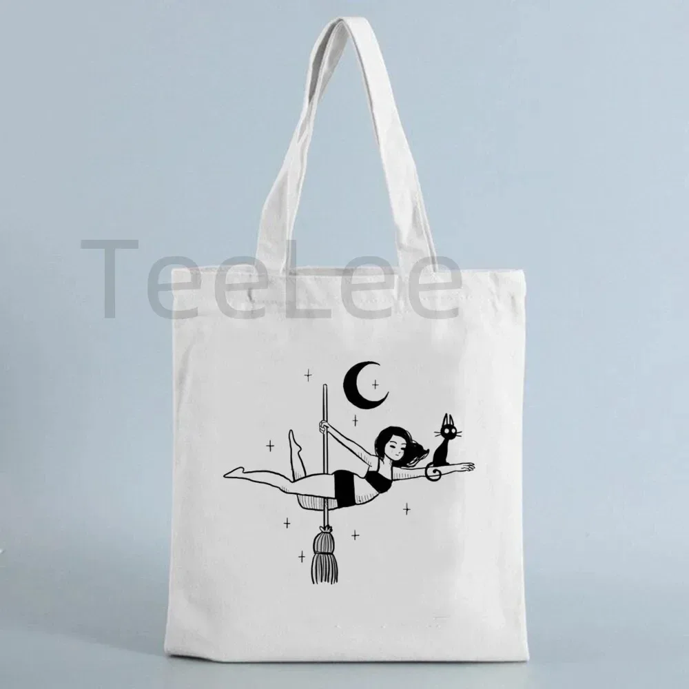 sac fourre-tout drôle de pôle danse, sacs licorne kawaii avec livraison gratuite, sac de shopping réutilisable, fourre-tout en toile animale, sacs à main à la mode, cadeau
