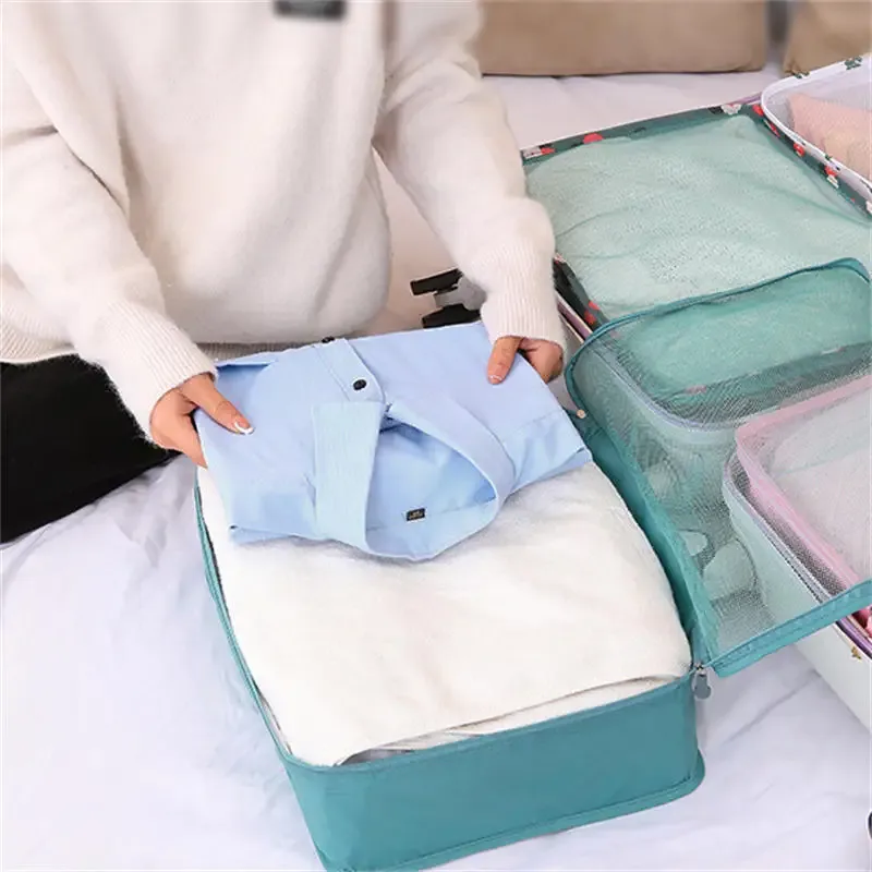 sac de rangement de voyage compressible et étanche, organisateur de bagages portable, pochette pour valise, pour l'organisation des vêtements et des articles de toilette, 1/3 pièces