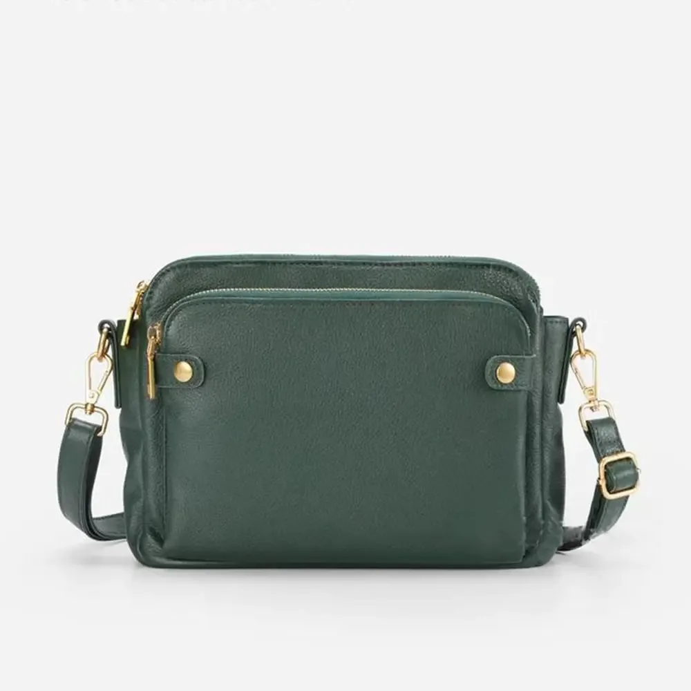 sac à bandoulière de grande capacité en cuir à trois couches, sacoche à fermeture éclair, fourre-tout, bourse pour femme, offre spéciale