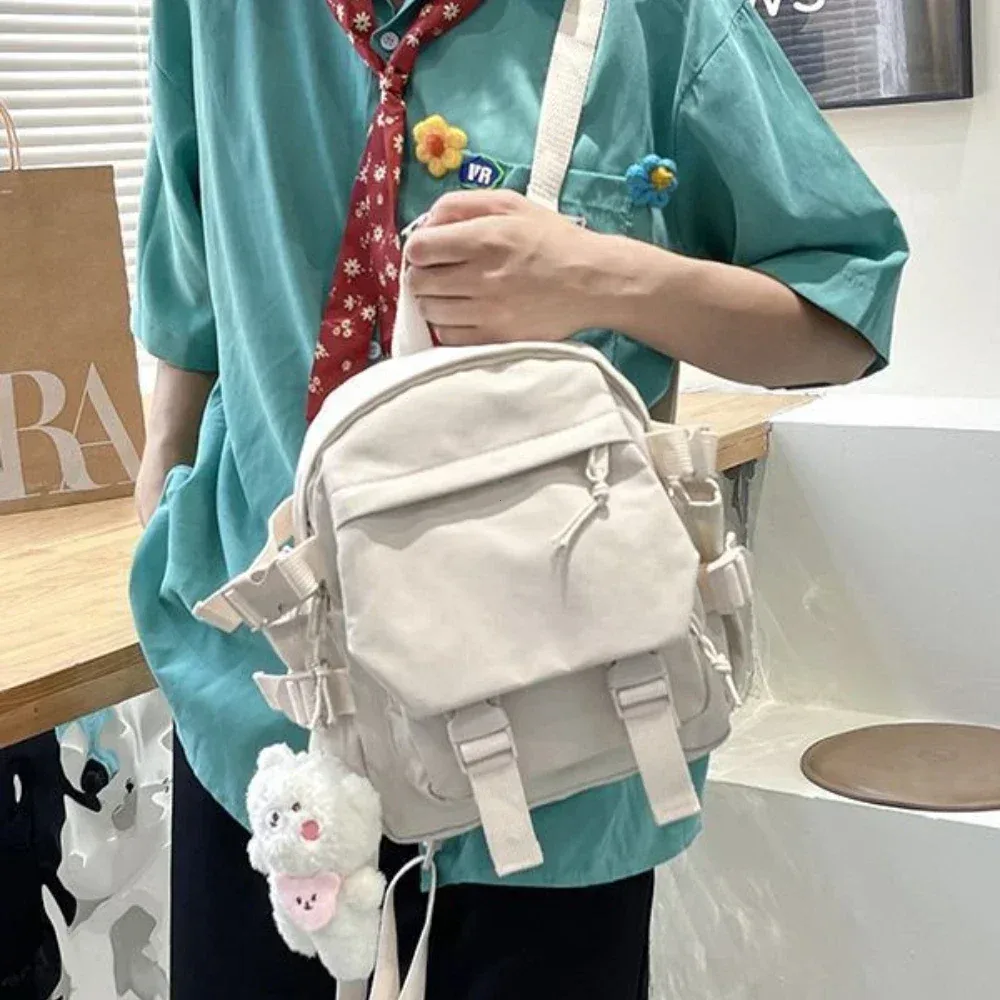 mode kawaii mini sac à dos femmes sac à bandoulière pour adolescentes multi-fonction petit sac à dos dames travle école sacs à dos