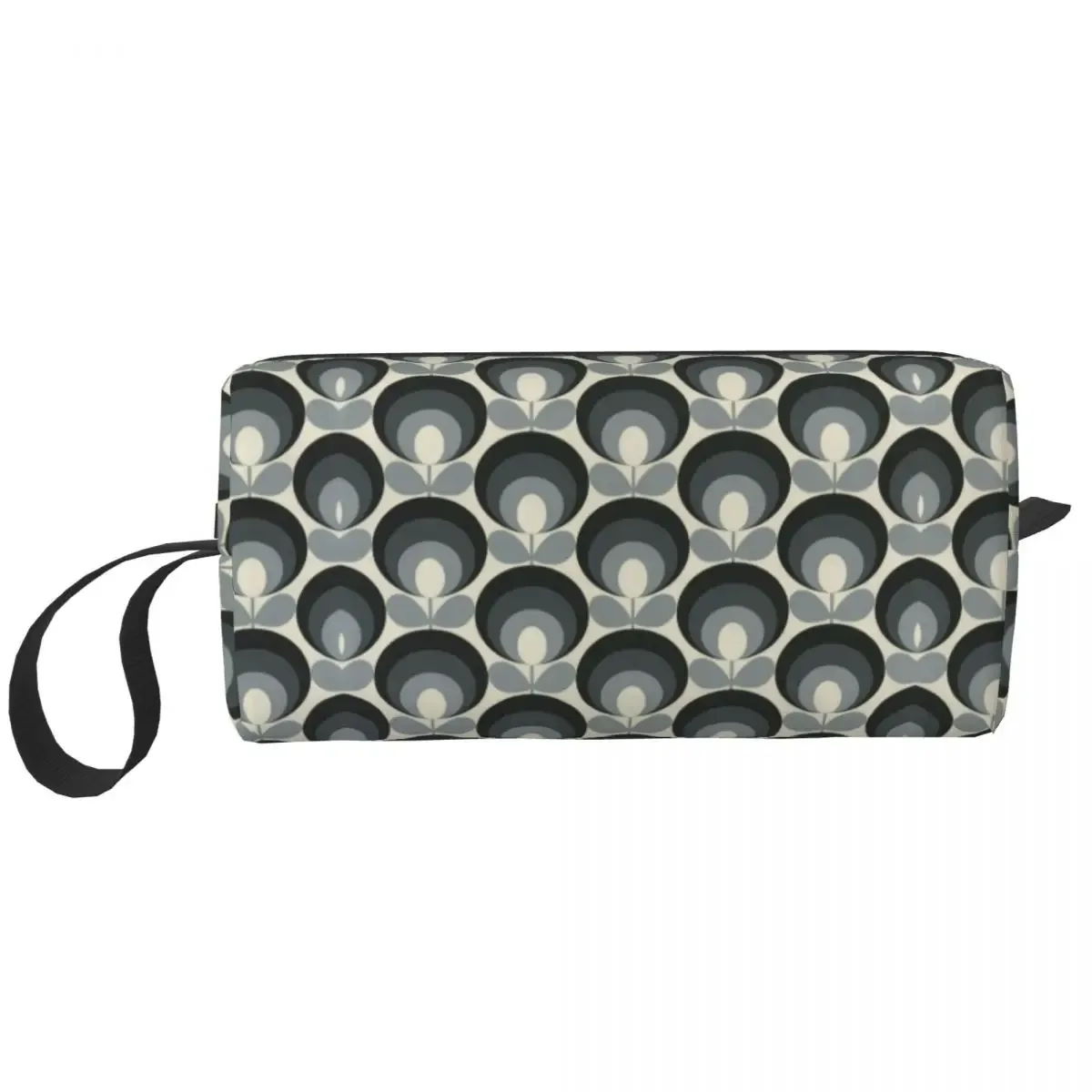 orla kiely-trousse de toilette de voyage à imprimé personnalisé de fleur d'émeraude, sacs de rangement de maquillage et de cosmétique pour femme, trousse de trousse dopp