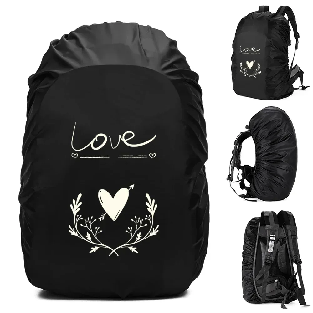 sac à dos imperméable pour homme, housse de pluie, sport de plein air, cyclisme de nuit, housse de pluie légère, sac de sécurité, camping, randonnée, 20l-75l
