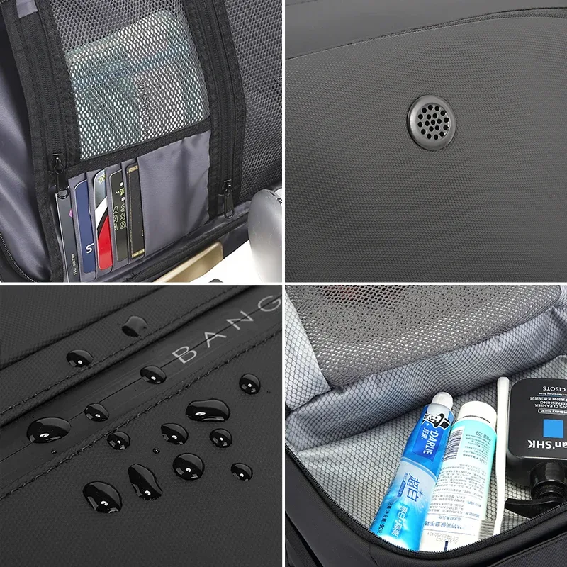 sac dos oxford université noir gris bleu hommes 20 35 litres bandoulière arquée poches limon intermédiaire informatique