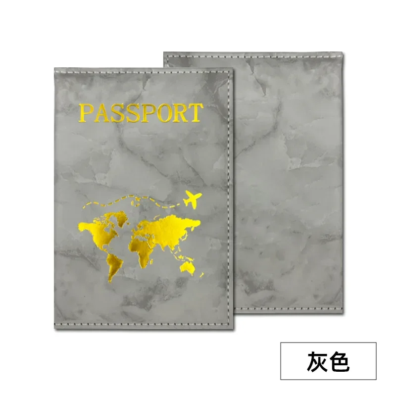 1 pièce porte-passeport en pu, housse de protection pour passeport et billets, porte-cartes d'identité et de crédit, accessoires de voyage