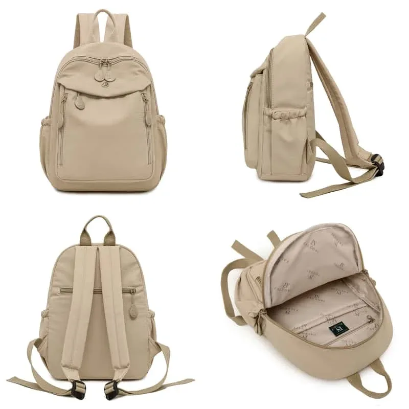 sac à dos décontracté multicolore léger pour femme, sac à bandoulière tendance, sac d'école pour les trajets quotidiens, sac essentiel pour les voyages