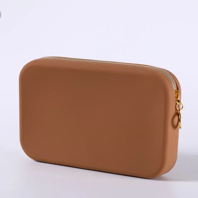 sac de rangement cosmétique carré en silicone, grande capacité, support portable pour pinceaux de maquillage, organisateur de cosmétiques étanche pour voyage