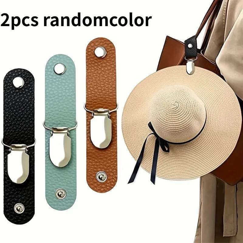 pince chapeau cuir blanc accessoire voyage sac main dos bagages pliant extérieur camping randonnée