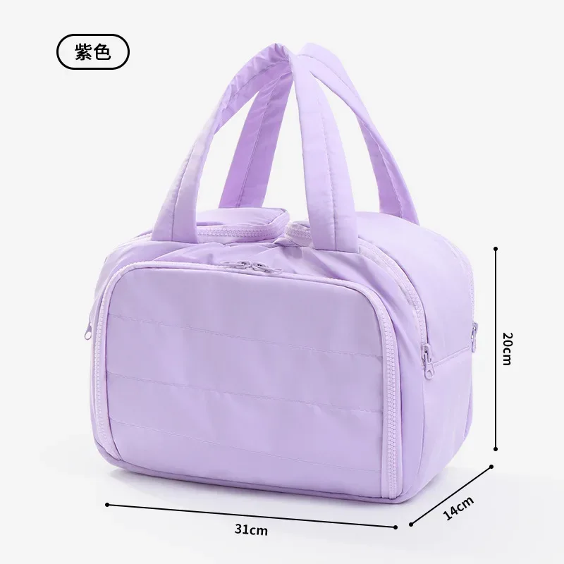 sac de maquillage léger et portable de grande capacité, sac de rangement divers de voyage pour femmes, organisateur de poche, pochette cosmétique, sac de lavage
