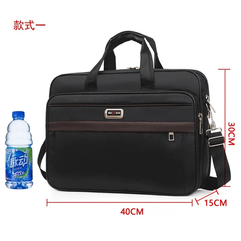 mallette d'affaires de grande capacité – sac organisateur pour ordinateur portable et documents pour les voyages au bureau et au week-end (solution de rangement durable)