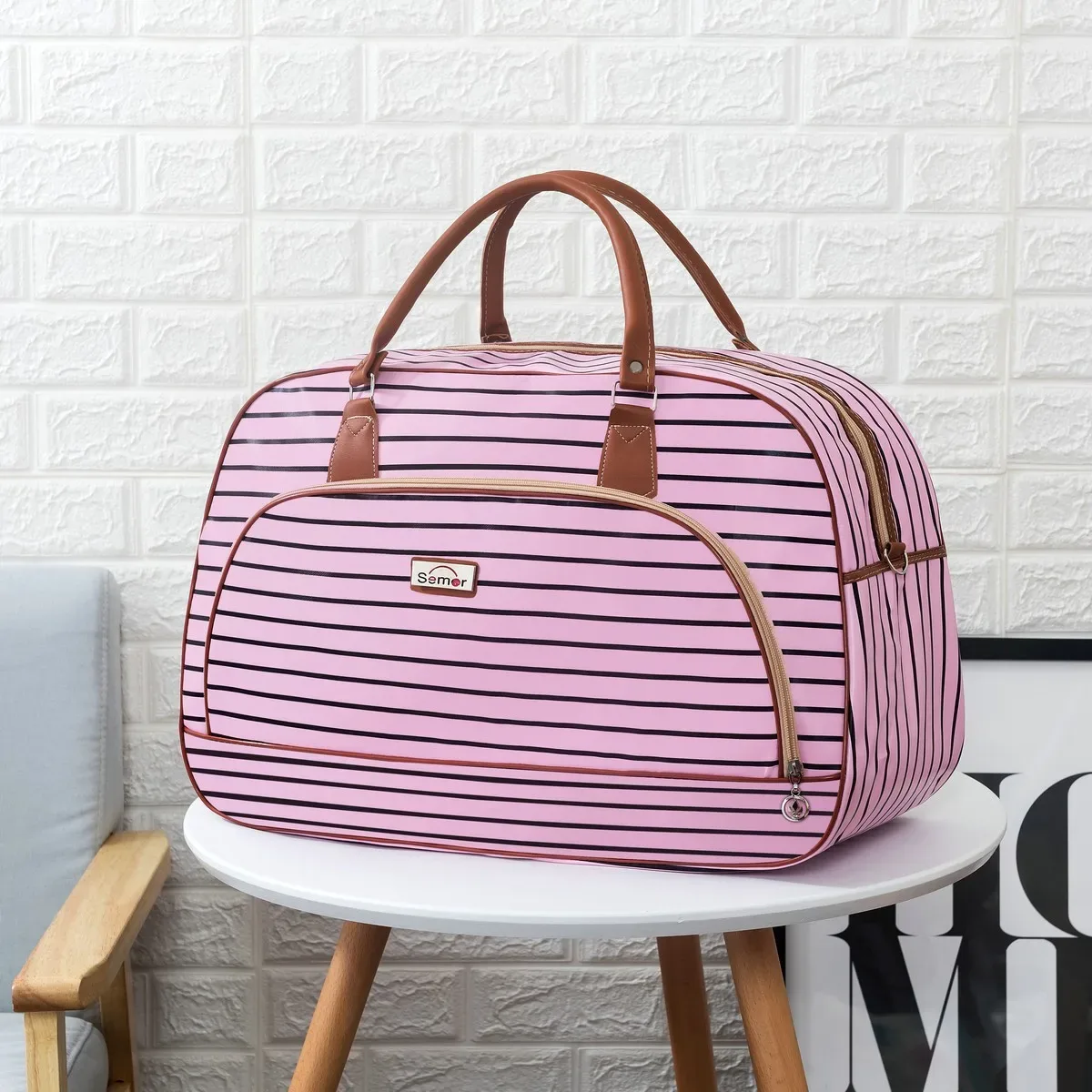 sacs fourre-tout de voyage en cuir pu pour femmes, sac à bagages de grande capacité, sac de sport étanche, sac de voyage décontracté pour week-end, organisateur