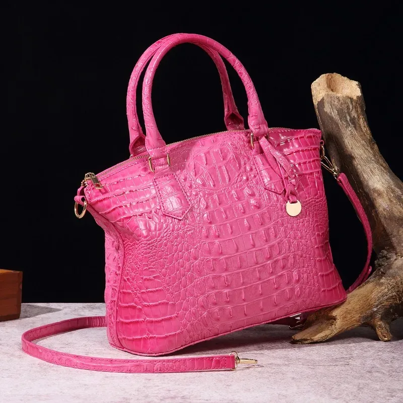 sac à bandoulière en cuir gaufré croco grande capacité, sac à main de luxe ombré pour femme, sac de voyage, cadeau