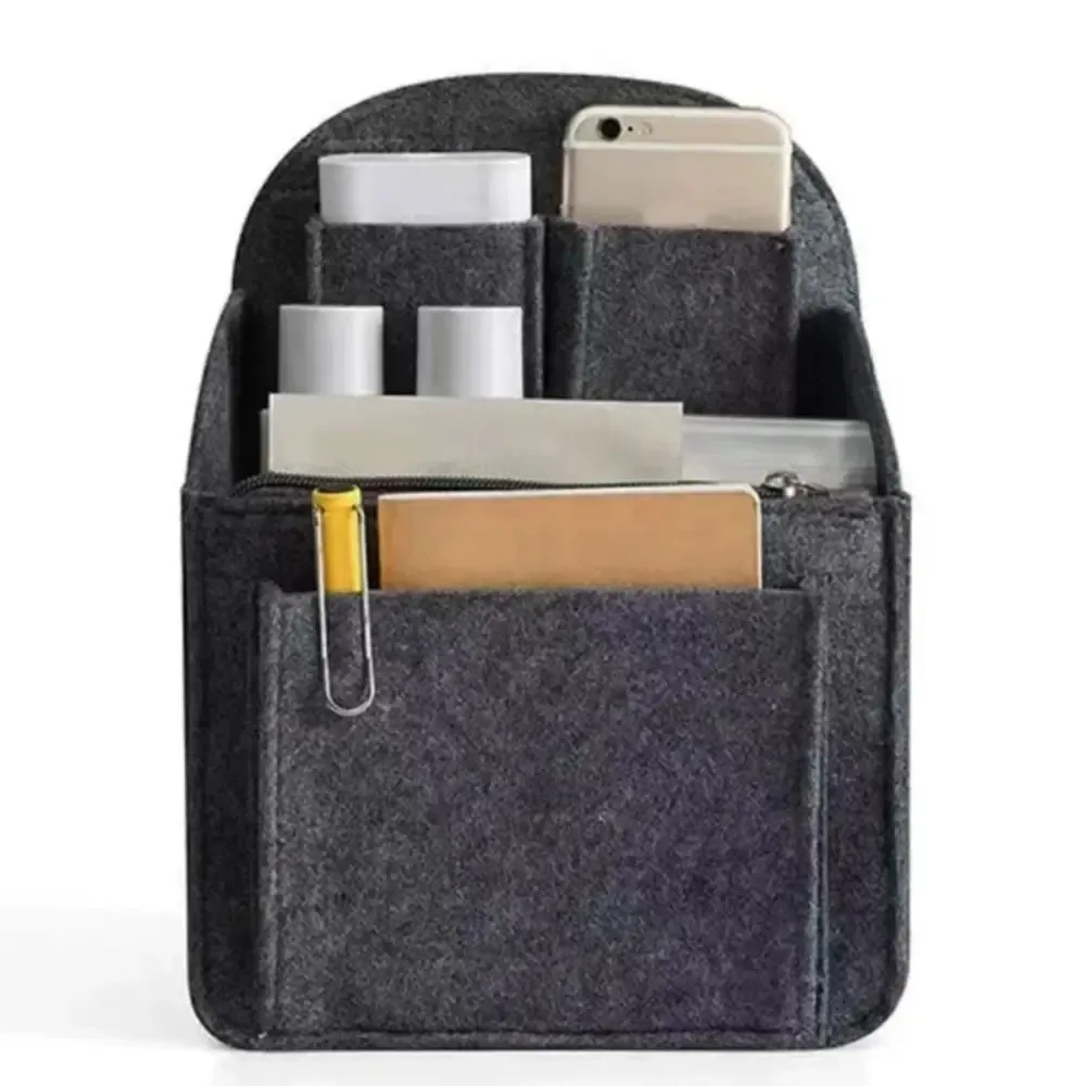 sac à dos portable avec insert, petit sac pour femmes, organisateur de maquillage, sac de voyage intérieur, sacs cosmétiques, séparateur, sac à bandoulière
