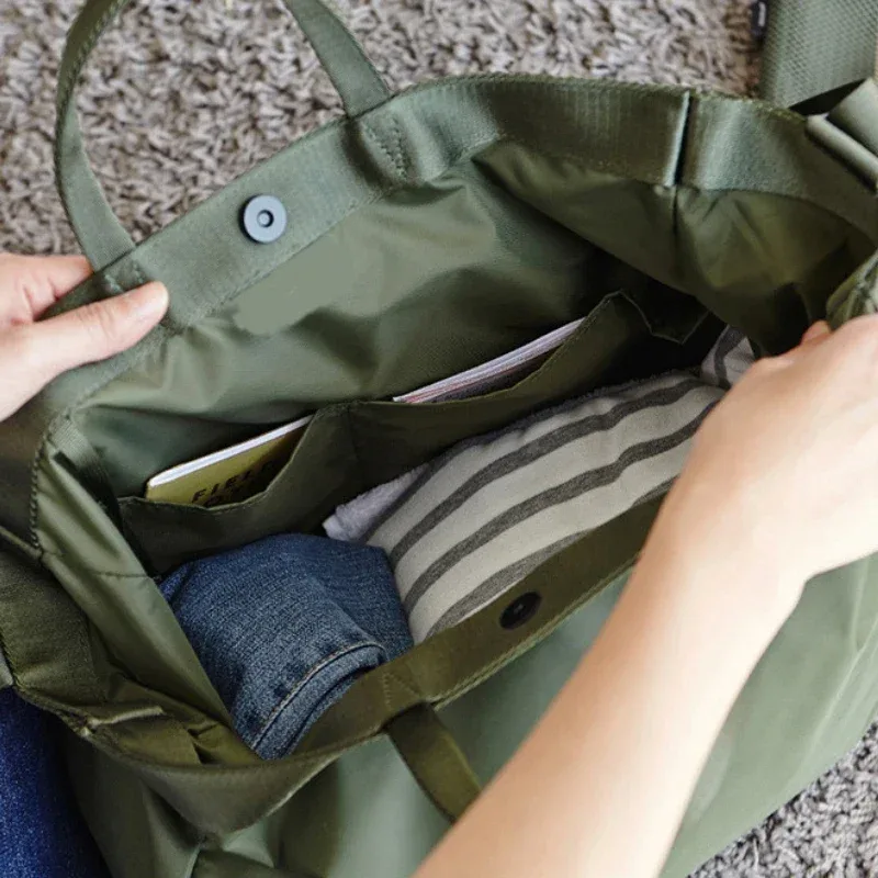 sac fourre-tout de rangement de vêtements portable, sac à bandoulière, organisateur de voyage, sports de plein air, fitness, yoga, sac de bagages en nylon étanche