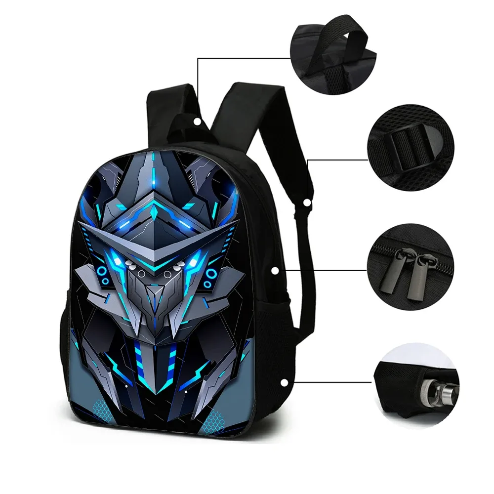 ensemble de sacs à dos graphiques robotisés 1/2/3/4/5 pièces | idéal pour l'école et les déplacements quotidiens