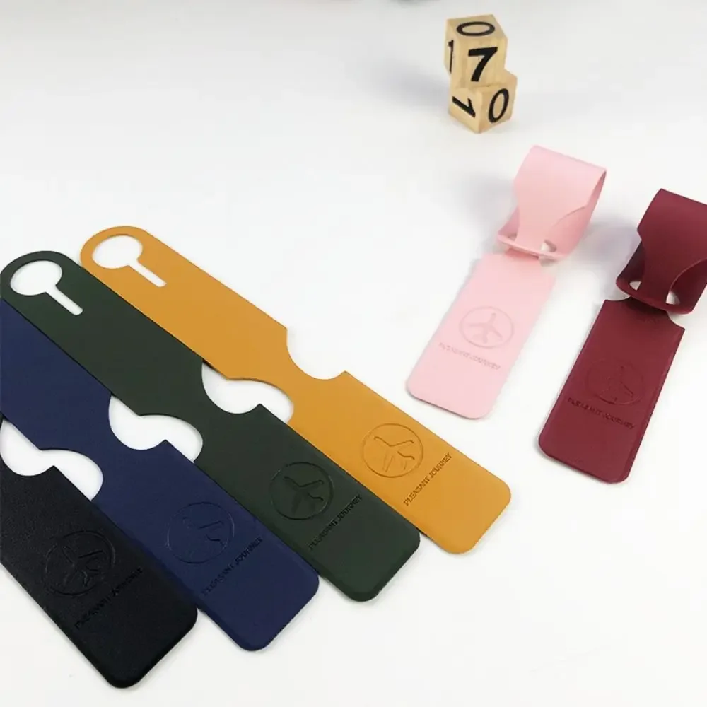 étiquette de valise pour enregistrement, étiquettes de bagages en cuir pu, accessoires de voyage, étiquette de valise pour avion, étiquette de bagage pour carte d'embarquement.