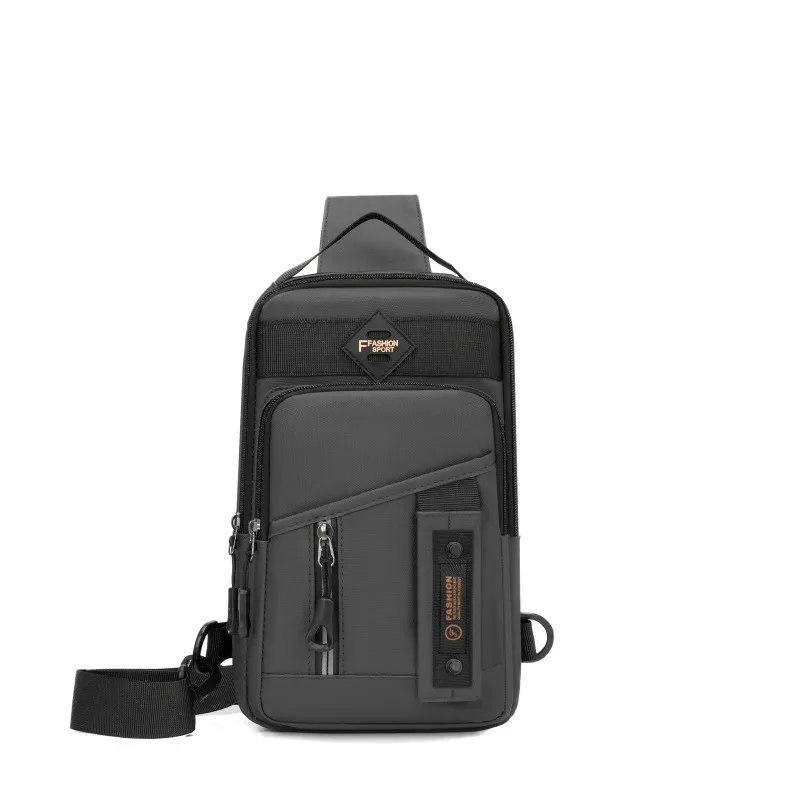 sac de poitrine multifonctionnel pour homme, sac de sport à compartiments multiples, sac bandoulière, sac de randonnée, sac à bandoulière pour homme