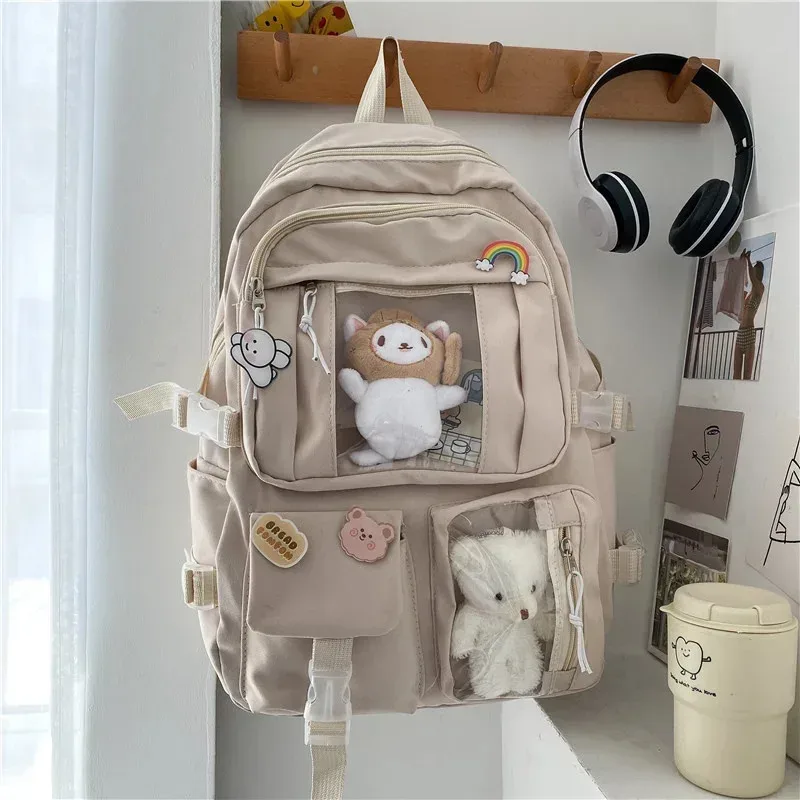 sac à dos grande capacité pour fille, sac à dos d'étudiant unique et mignon