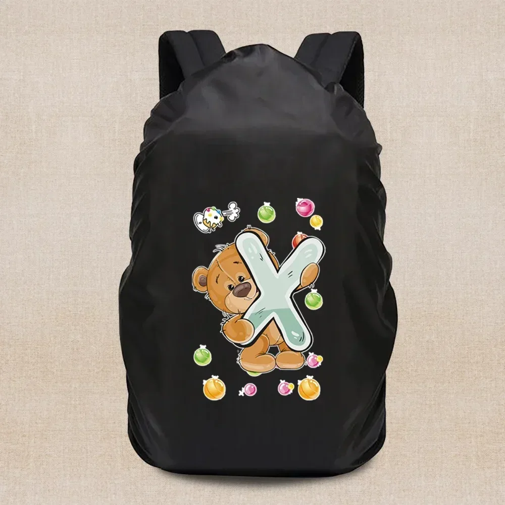 housse de pluie portable légère, housse de voyage série ours 20-70l, sac à dos de camping, étanche à la poussière, accessoires de voyage
