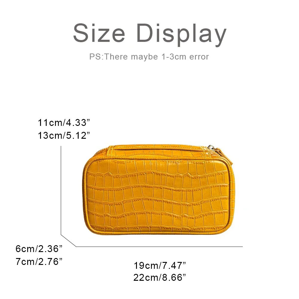 sacs de boîte de maquillage en cuir véritable avec initiales personnalisées pour femmes, sacs à main et bourses de luxe de styliste 2026 neufs en cuir de vache deux tailles, sac de voyage organisateur de maquillage