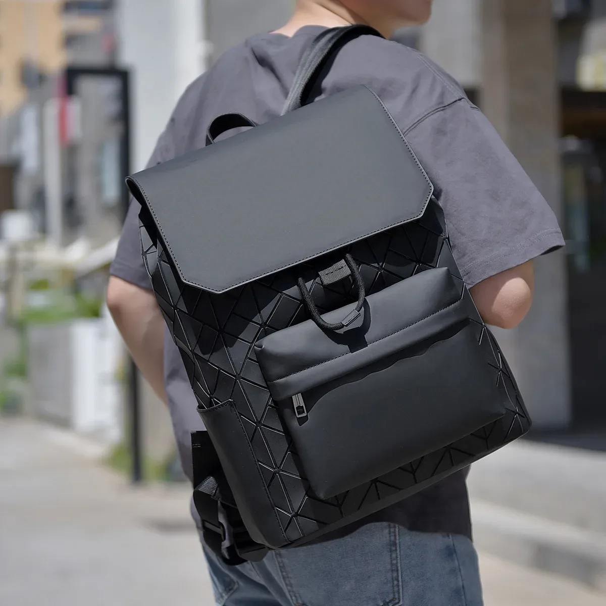 chimbrand-sac à dos rhombus casting laser pour homme, sac d'école étudiant, grande capacité, sac d'ordinateur commpiedmont