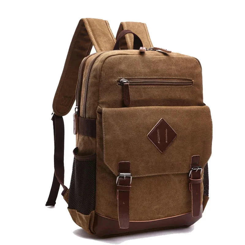 sac à dos pour hommes sac à dos en toile vintage sacs de voyage pour hommes sac à dos de grande capacité sac à dos pour ordinateur portable sac d'école de haute qualité nouveau