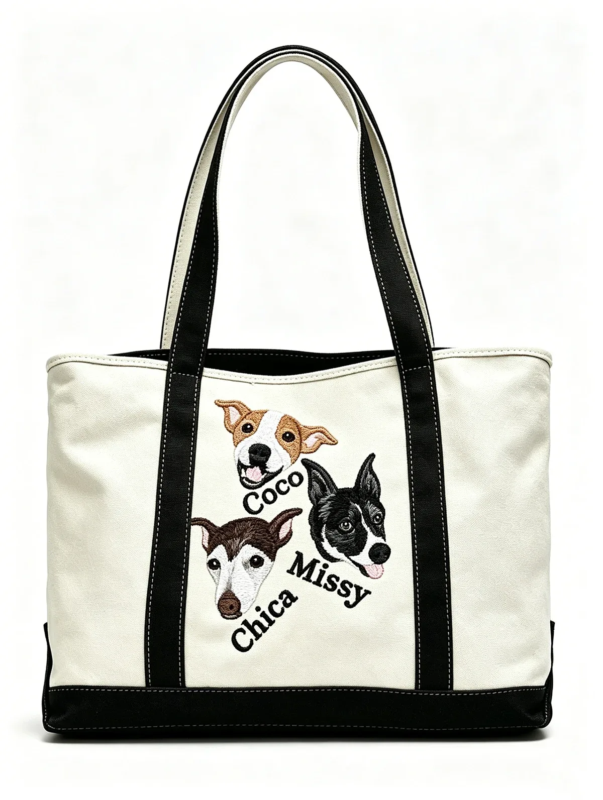 sac fourre-tout personnalisé en toile pour animaux de compagnie, sac fourre-tout personnalisé pour maman de chien, cadeau commémoratif pour animaux de compagnie pour femmes, sac de courses réutilisable, cadeau d'anniversaire
