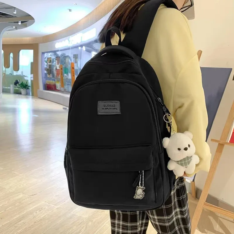 sac à dos universitaire étanche haute capacité pour hommes et femmes, cartable pour ordinateur portable, sacs d'école pour filles mignonnes, sac de livre de voyage cool, nouvelle mode féminine