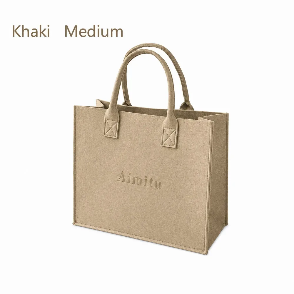 sac à bandoulière en feutre de grande capacité pour femmes, sacoche de voyage de couleur unie, sac à main simple s/m/l, nouvelle collection, 1 pièce